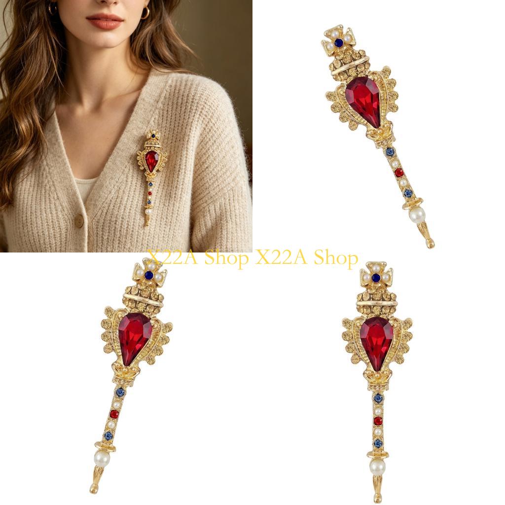 Formal Wear Jewelry For Women - Unieke retro magische toverstafbroche met parelsaccent