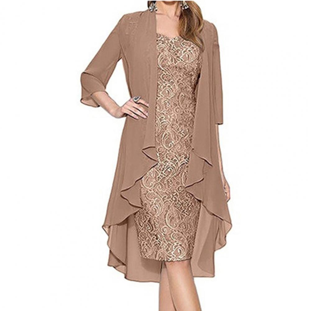 Female Formal Wear - Formele kledingset Damesoutfit Elegant bloemenpatroon Kant
