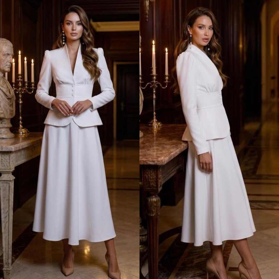 Women Formal Wear For Graduation - Kantoor Dames Formele Blazer Jurk Sets