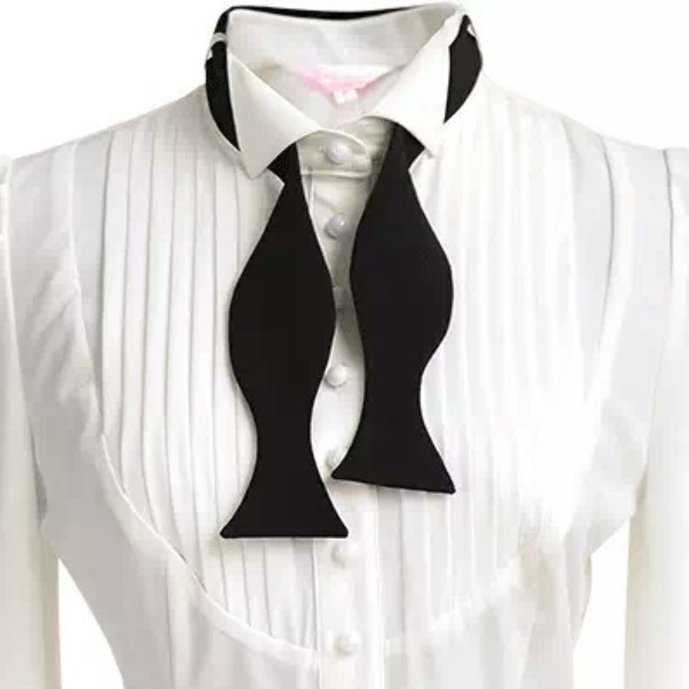 Women Formal Wear With Tie - Heren Formeel Voorgebonden Verstelbare Vlinderdas Effen