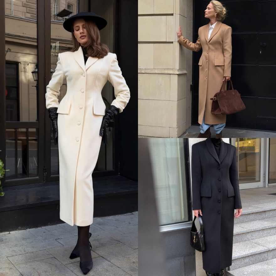 Women Formal Wear Business - Prachtige wollen damesjas, 1-delige jas, enkelrijig,