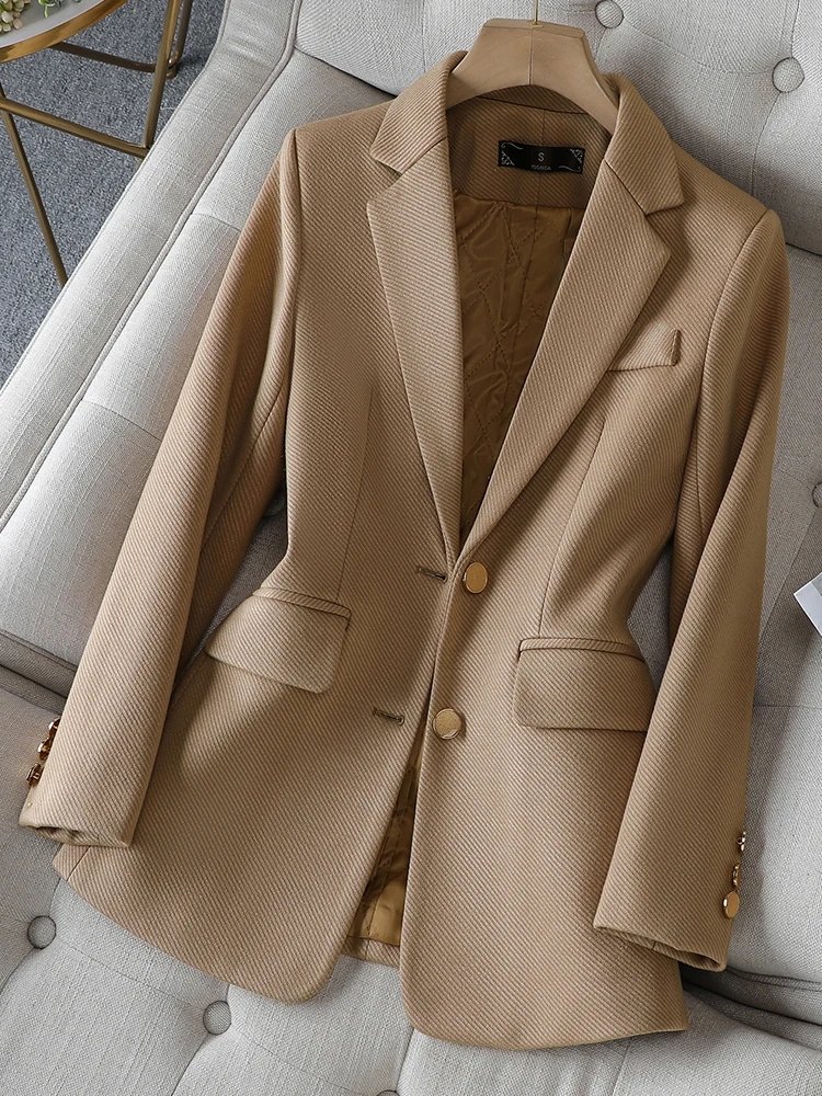 Women Formal Wear Business - Mode Dames Blazer Dames Groen Zwart