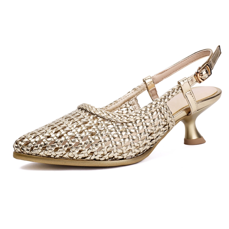 Kitten Heel Women - Zomerschoenen Sandalen voor dames Mode Ademend