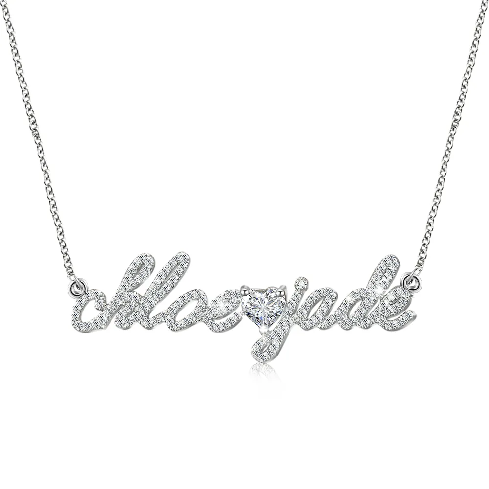 Aangepaste diamanten naamketti - Women'S Formal Wear Names recensie en prijs