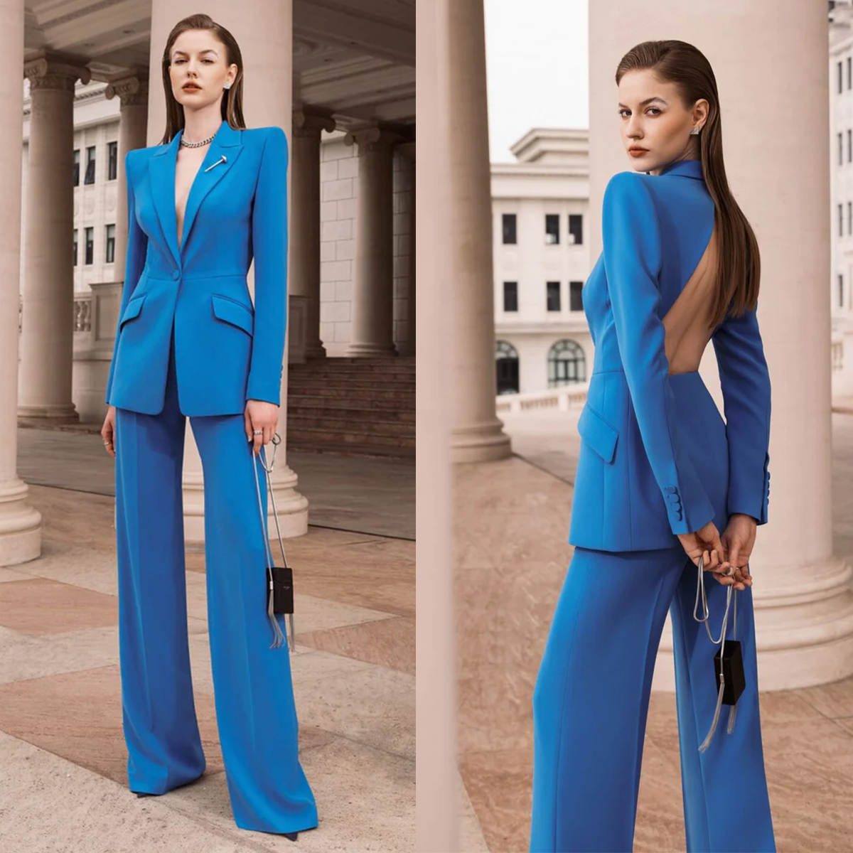Sexy open rug dames blazer pak - Women Formal Wear For Graduation recensie en prijs