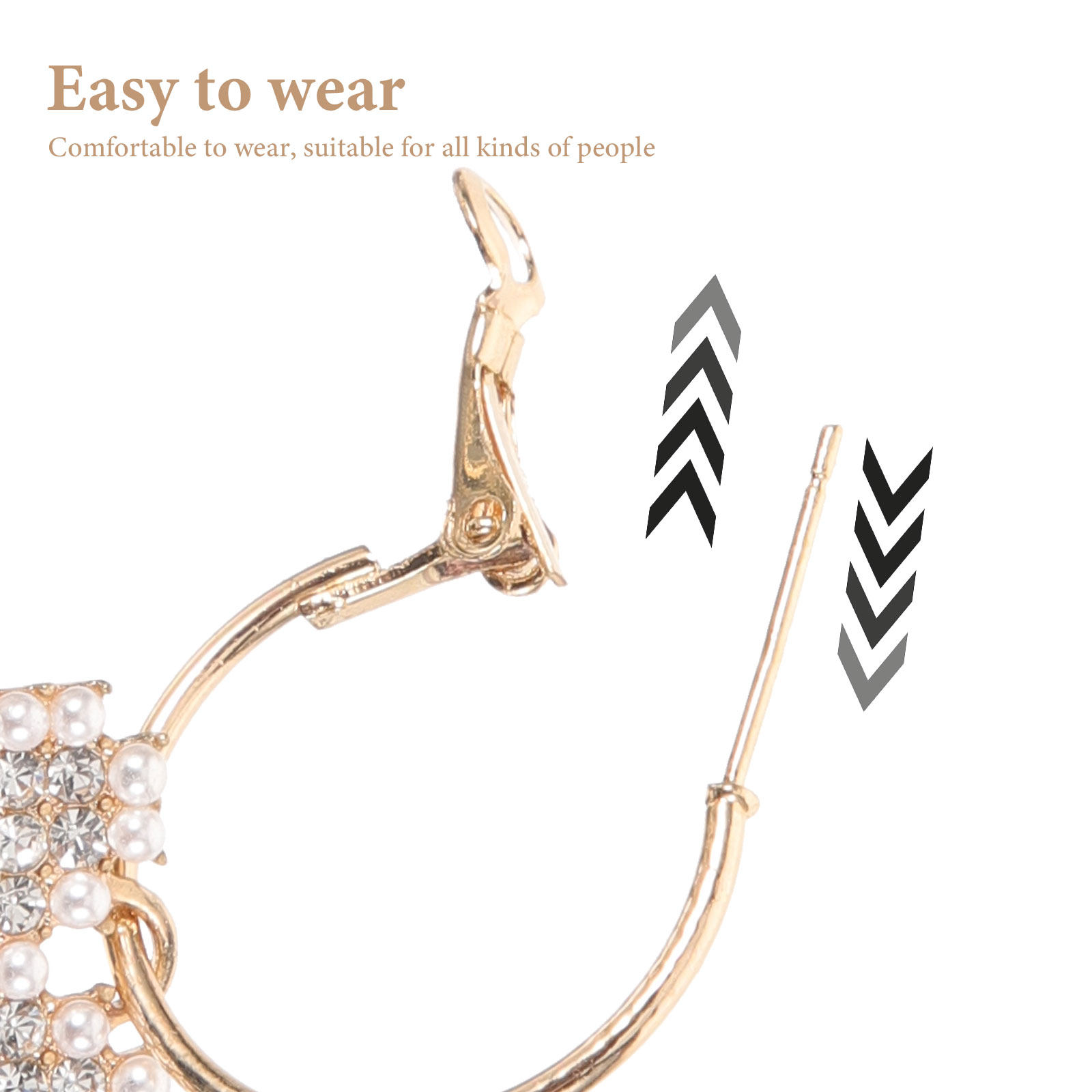 1 paar hartvormige oorbellen,  - Formal Wear Jewelry For Women recensie en prijs