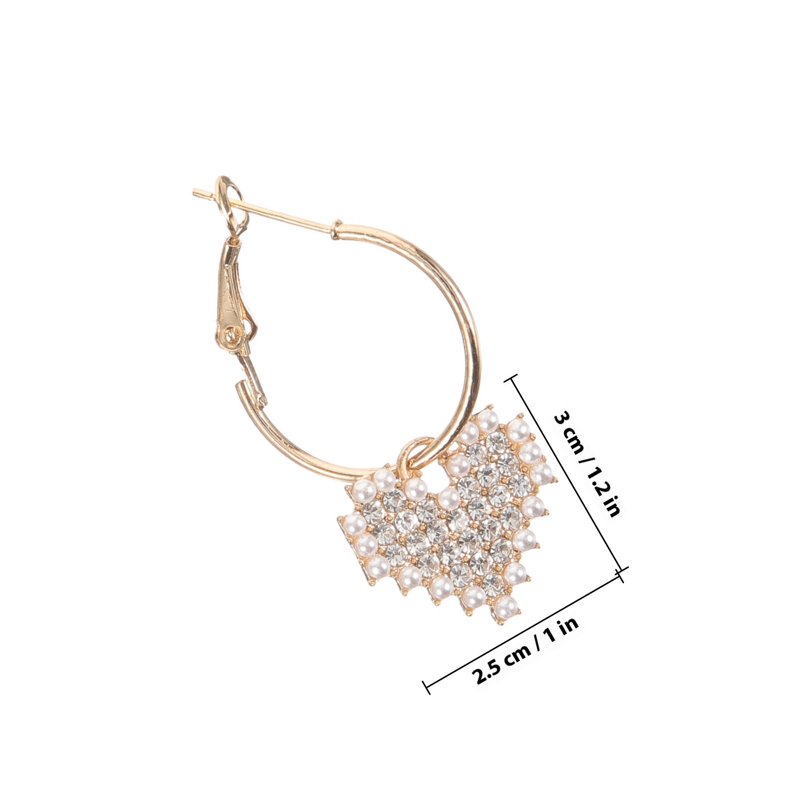 1 paar hartvormige oorbellen,  - Formal Wear Jewelry For Women recensie en prijs