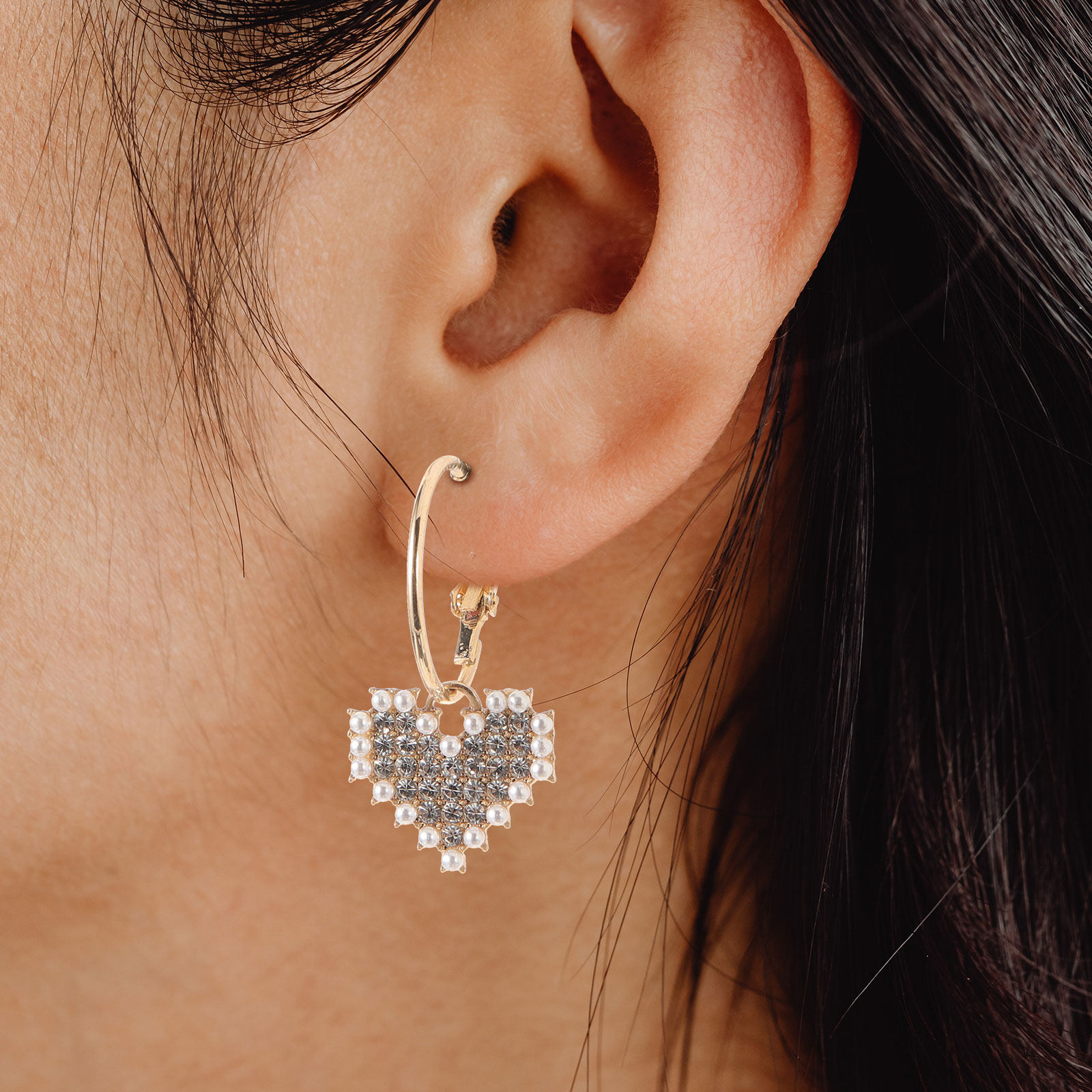 1 paar hartvormige oorbellen,  - Formal Wear Jewelry For Women recensie en prijs