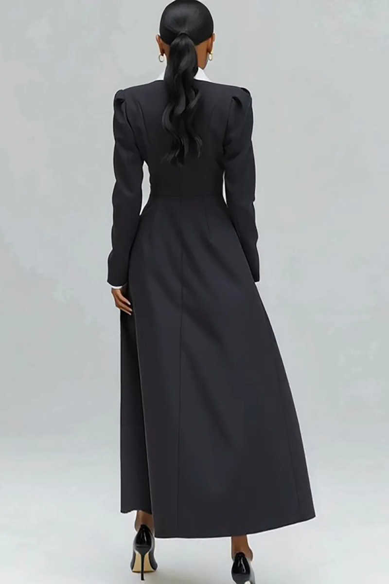 A Line Dames Lange Blazerjas E - Women Formal Wear With Tie recensie en prijs