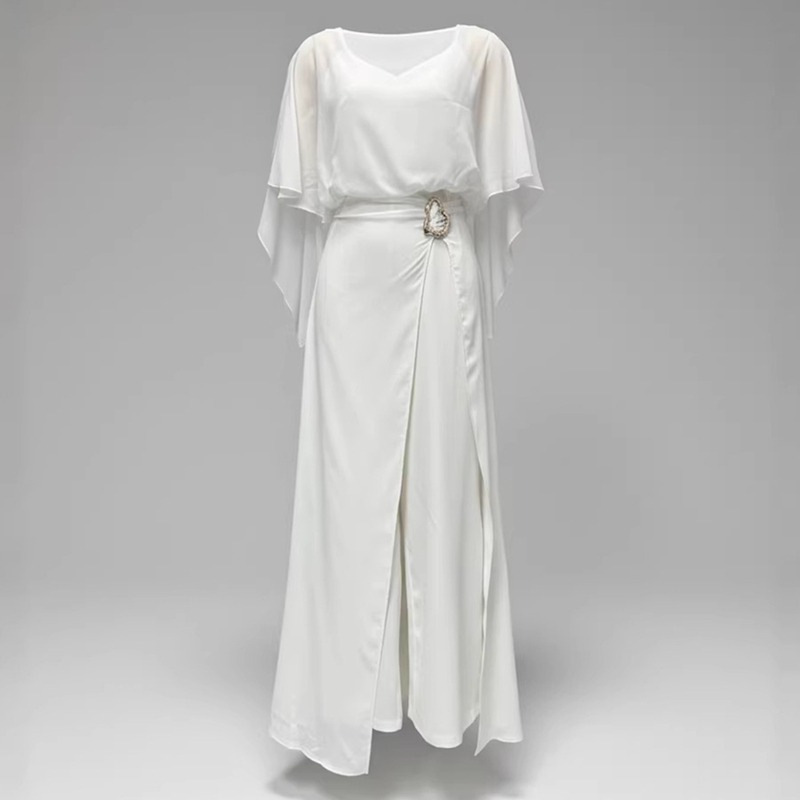 2026 Nieuwe Dames Witte Chiffo - Female Formal Wear recensie en prijs