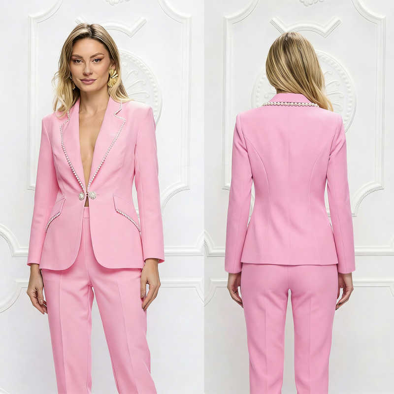 Modeshow Dames Blazer Sets Op  - Women Formal Wear For Graduation recensie en prijs