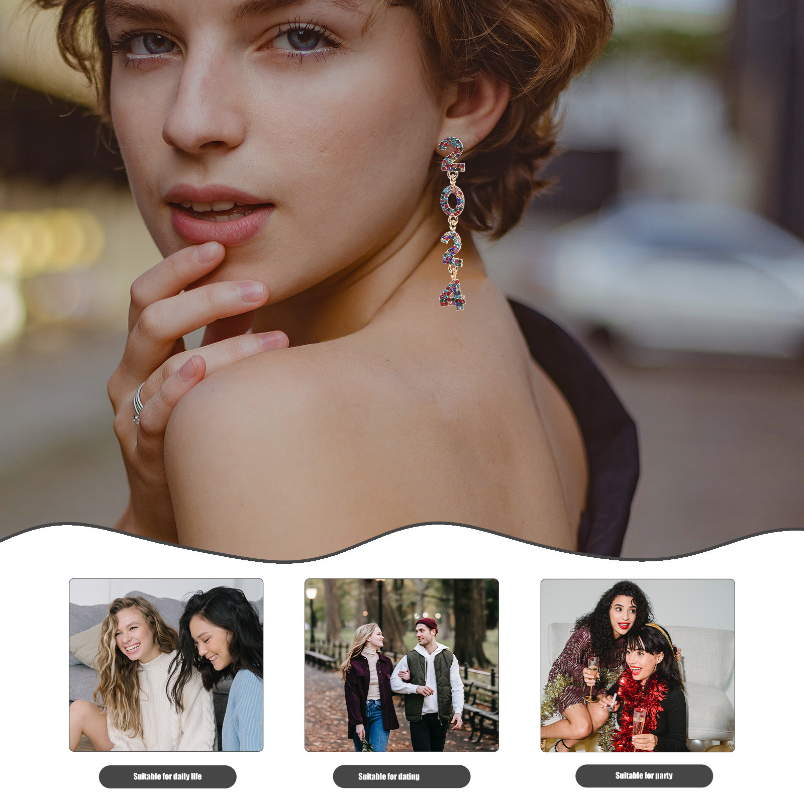 1 paar 2024 oorbellen, trendy  - Women Formal Wear For Graduation recensie en prijs