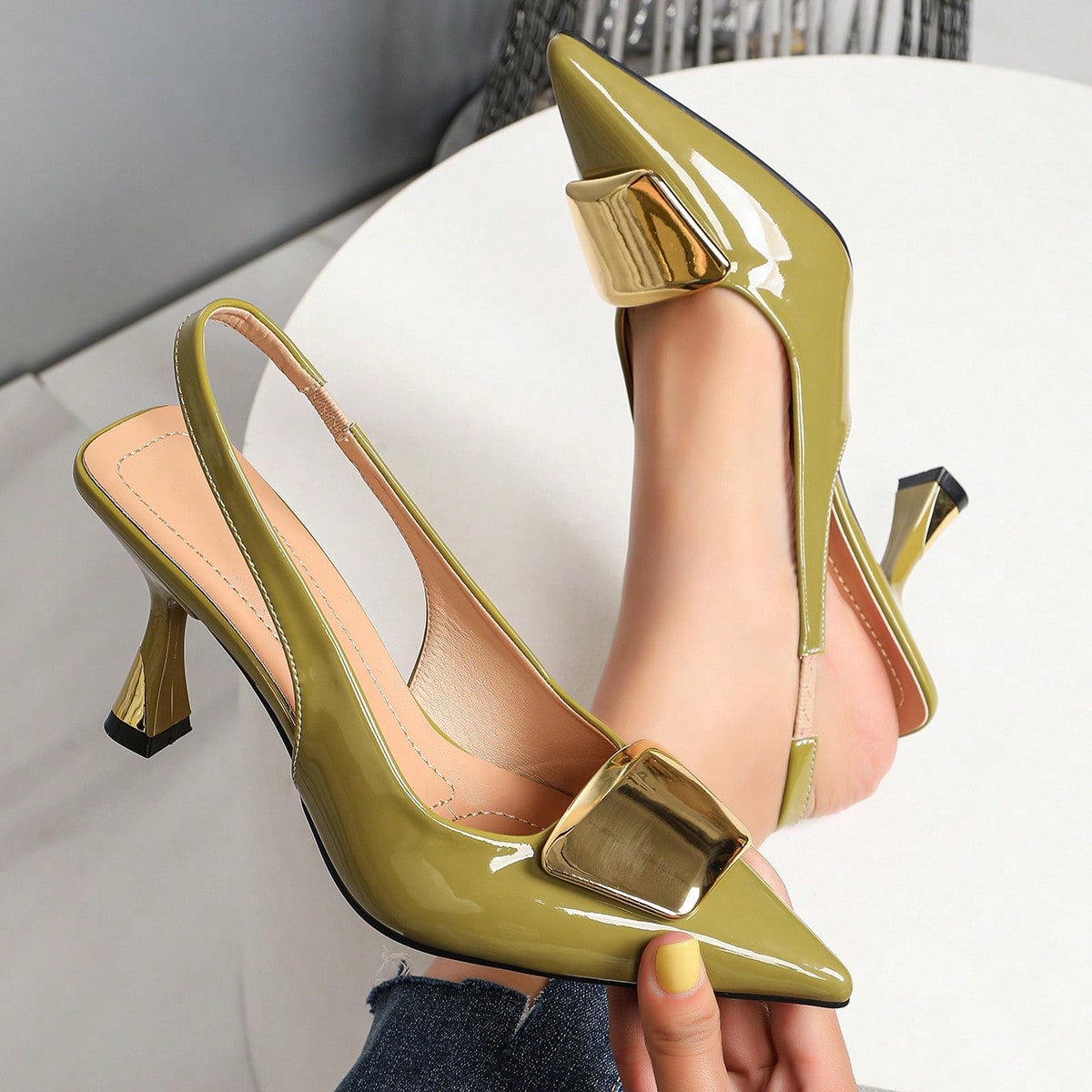 Elegante damesschoenen met ges - Women Formal Wear Business recensie en prijs
