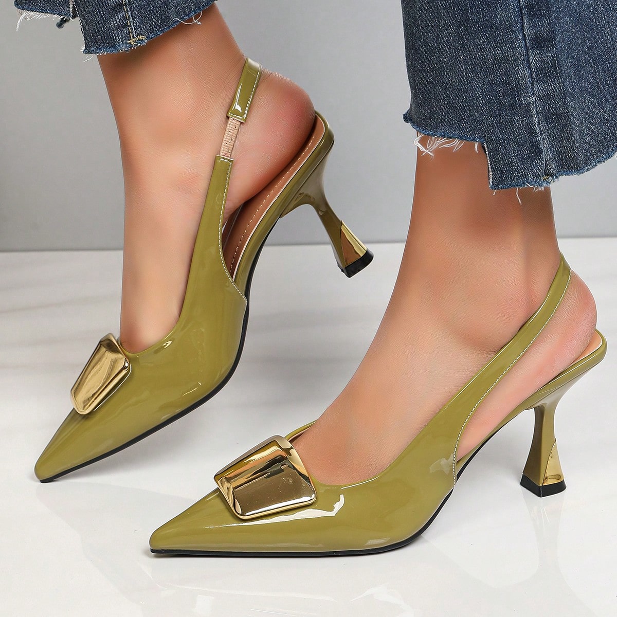 Elegante damesschoenen met ges - Women Formal Wear Business recensie en prijs