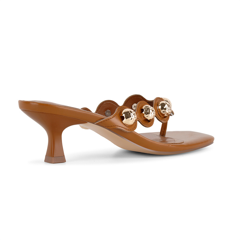 Onlymaker Bruine Thong Mule Sa - Kitten Heel Women recensie en prijs