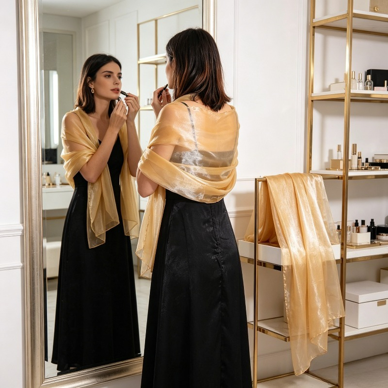 Elegante effenkleurige shawl v - Female Formal Wear recensie en prijs