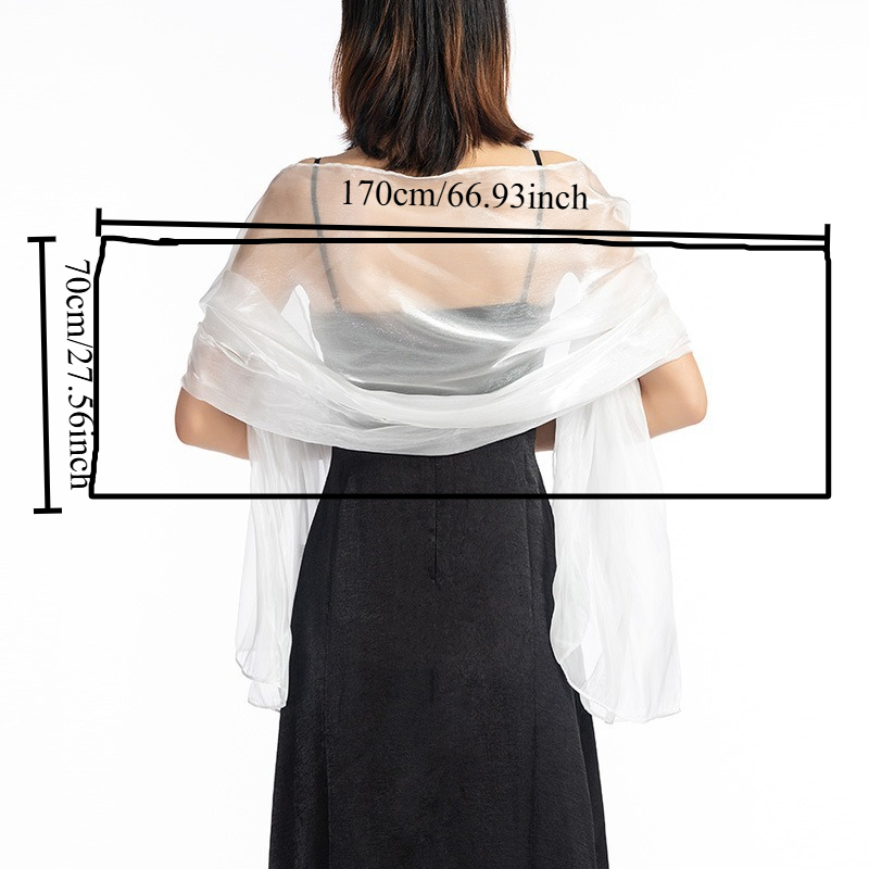 Elegante effenkleurige shawl v - Female Formal Wear recensie en prijs