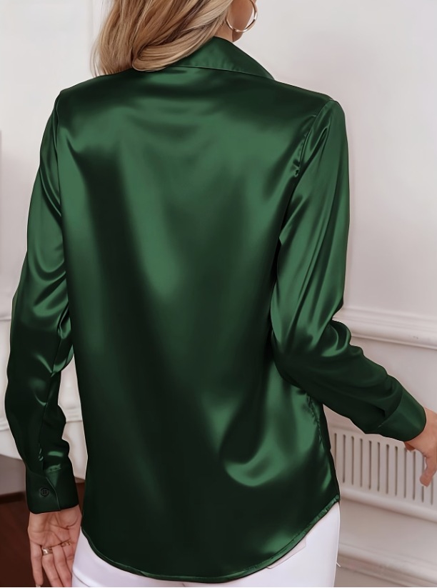 Dames satijnen blouse met reve - Women Formal Wear Business recensie en prijs