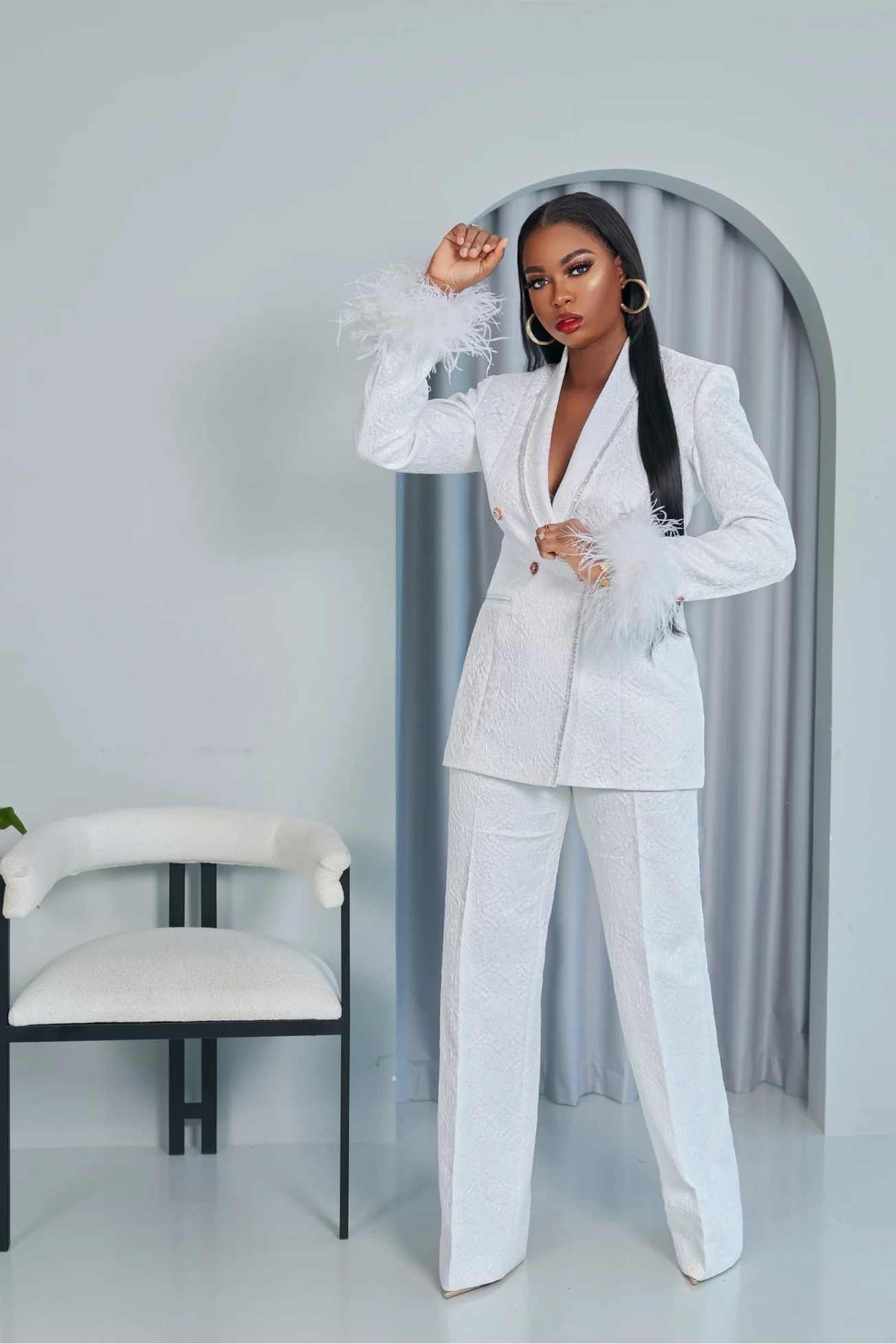 Formele damesjassets met bloem - Women Formal Wear For Graduation recensie en prijs