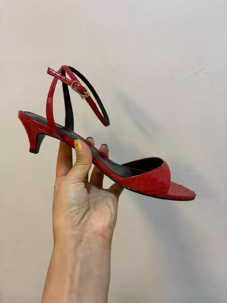 Dames rode lakleren sandalen m - Kitten Heel Women recensie en prijs