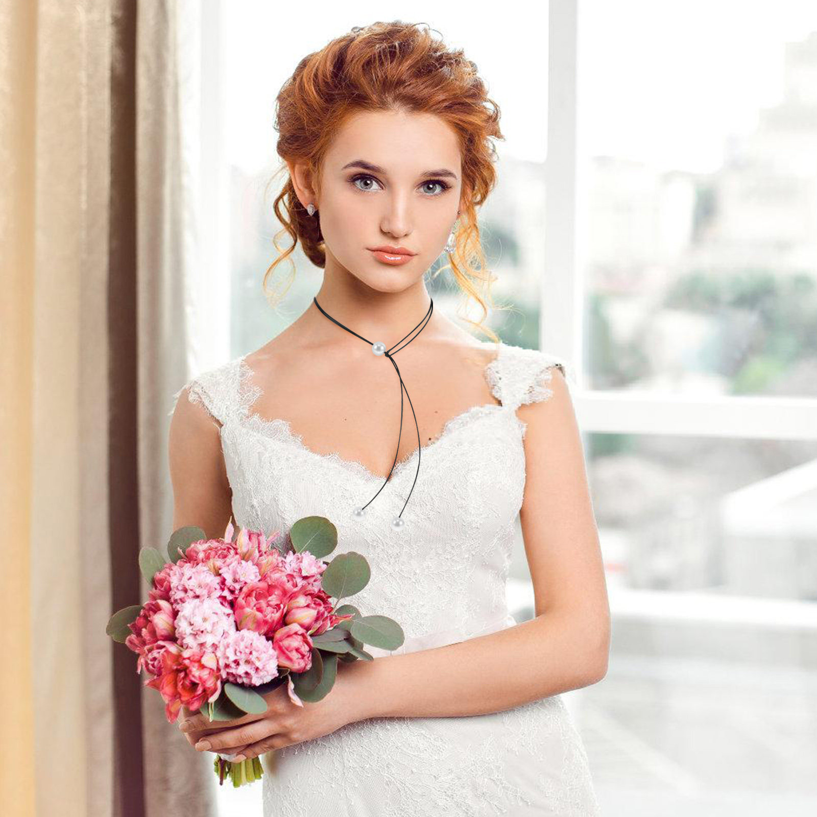 Dubbele laag, stijlvolle koord - Formal Wear Jewelry For Women recensie en prijs